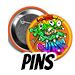 Graffiti art pins, art pins, pins art, hat pins, nyc hat pins.