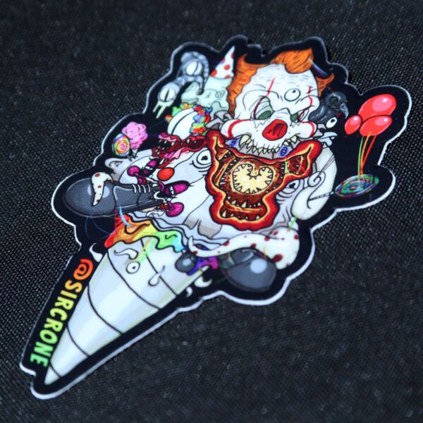 cronenberg30 - sticker - it clown Clown circus sticker