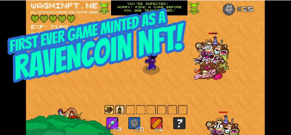 WAGMINFT.net – Interview with Lead NFT artist SIRCRONE – First GAME ever Minted on Ravencoin RVN NFT