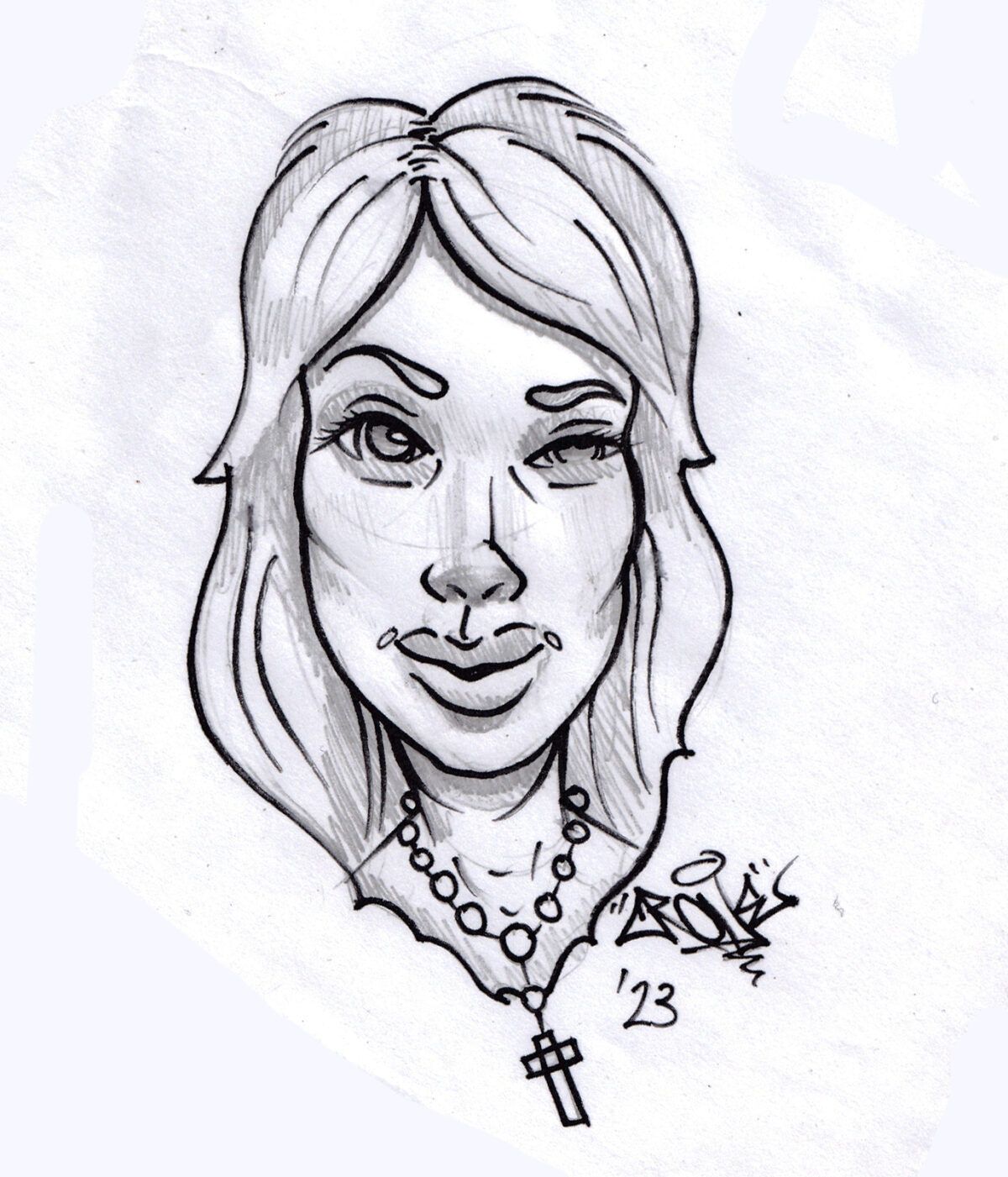 Caricature, doodle, art, sketches, ink