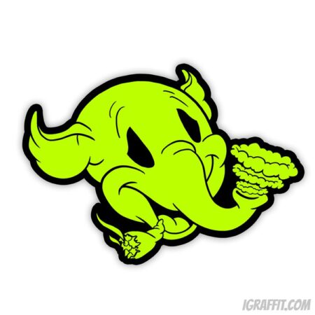 Trippy Trunks Up In Smoke Sticker