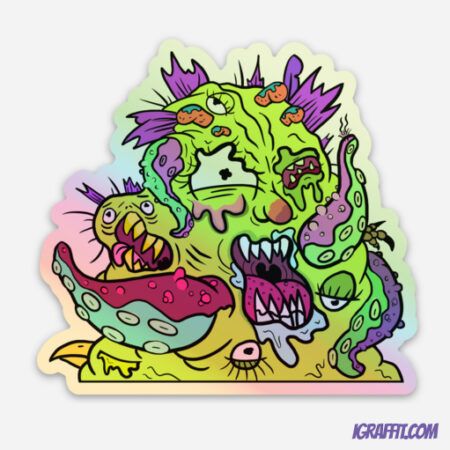 Holographic Cronenberg1 sticker